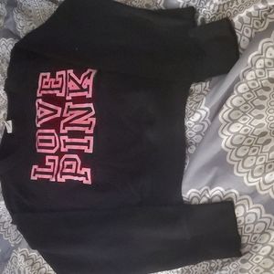 Black Sweat Shirt From Pink